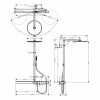 AXOR Showerpipe 800 with Thermostatic Mixer and 1jet 350 Overhead Shower - 27984000