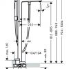 Hansgrohe Metropol Floorstanding Bath Mixer Tap with Handshower and Loop Handle - 74532000