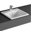 VitrA S20 Square Inset Basin with Tap Ledge - 5463WH1