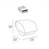 Inda Hotellerie Covered Toilet Roll Holder - A3827ACR