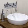 Perrin and Rowe Contemporary 3 Hole Basin Set with Back Plate and Lever Handles - 3334CP