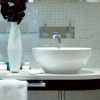 Perrin and Rowe Contemporary 3 Hole Basin Set with Back Plate and Lever Handles - 3334CP