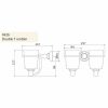 Perrin and Rowe Traditional Double Tumbler Holder - 6926CP
