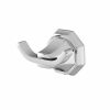 Perrin and Rowe Deco Twin Robe Hook - 6122CP