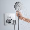 Hansgrohe ShowerSelect Thermostatic Mixer, with 2 Outlets and Porter Unit - 15765000