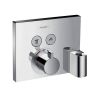 Hansgrohe ShowerSelect Thermostatic Mixer, with 2 Outlets and Porter Unit - 15765000