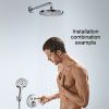 Hansgrohe ShowerSelect S Manual Mixer, with 2 Outlets - 15748000