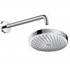 Hansgrohe Round Ecostat Valve with Raindance 180 Overhead Shower and Croma Select Rail Kit - 88101001