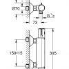 Grohe Grohtherm 800 Thermostatic Shower Mixer - 34562000