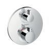 Hansgrohe Round Ecostat S Concealed Valve with Raindance Select Rail Kit and Exafill Bath Filler - 88101031