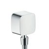Hansgrohe Square Ecostat Concealed Valve with Raindance Select Rail Kit and Exafill Bath Filler - 88101032