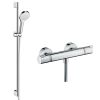 Hansgrohe Round Ecostat Valve with Croma Select S 110 Rail Kit - 88101036