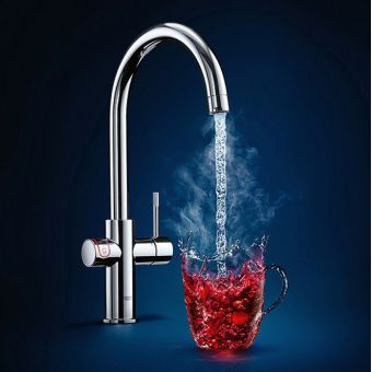 Grohe Red Duo II Boiling Water Kitchen Mixer Tap with C Spout 