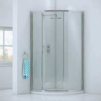 UK Bathrooms Essentials Quadrant Shower Door