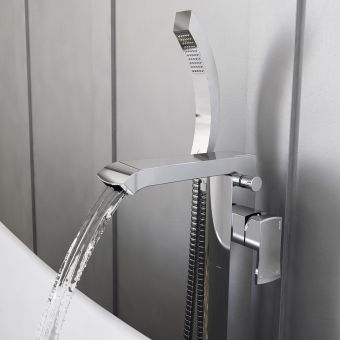 Bristan Descent Floor Standing Bath Shower Mixer Tap - DSC FSBSM C