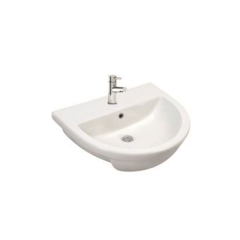 UK Bathrooms Essentials Bellman Semi Recessed Washbasin - UKBESA0040