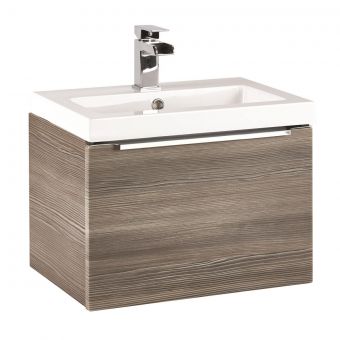 UK Bathrooms Essentials Kearsley 500mm Avola Grey Vanity Unit with Washbasin - UKBESSF0001