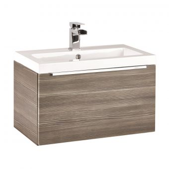 UK Bathrooms Essentials Kearsley 600mm Avola Grey Vanity Unit with Washbasin - UKBESSF0005
