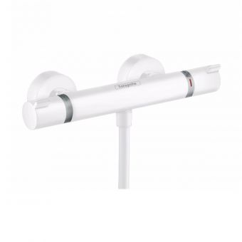 hansgrohe Ecostat Comfort Thermostatic Shower Mixer in Matt White - 13116700
