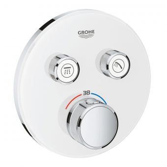 Grohe Grohtherm SmartControl Thermostat with Two Outlets in Moon White - 29151LS0