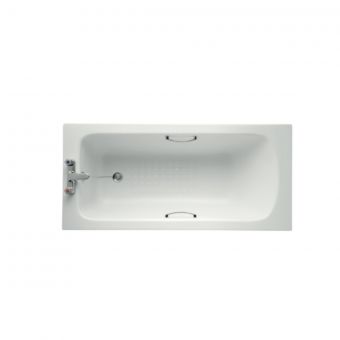 Armitage Shanks Sandringham 21 1600mm Bath with Handgrips and Tread Pattern - E0287
