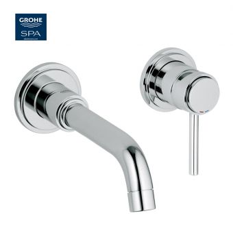 Grohe Atrio C-Spout 2 Hole Wall-mounted Basin Mixer Tap - 19287001