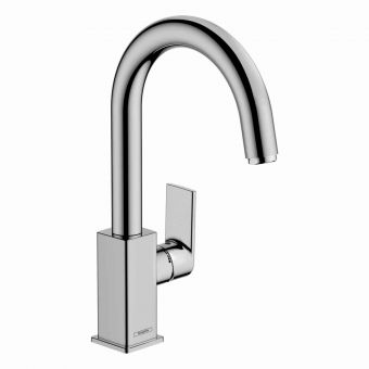 hansgrohe Vernis Shape Basin Mixer with Swivel Spout and Pop-up Waste in Chrome 71564000