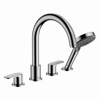 hansgrohe Vernis Blend 4-hole Deck Mounted Bath and Shower Mixer in Chrome - 71456000