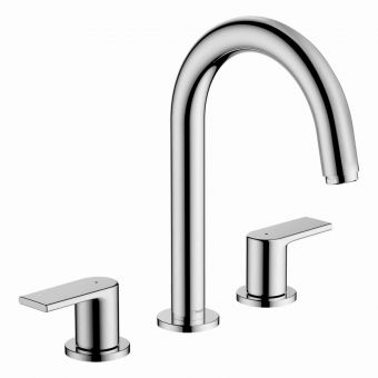 hansgrohe Vernis Shape 3-hole Basin Mixer with Pop-up Waste Set in Chrome - 71563000