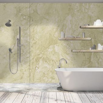 Jaylux DuraPanel Classic Collection Square Edge 2400 x 1200 mm Panel in Travertine Gloss - 9.106