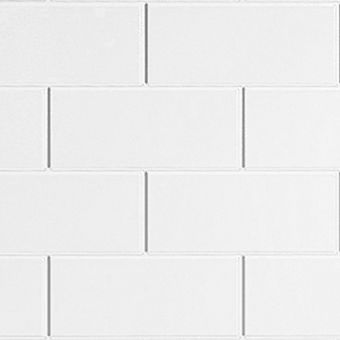 Multipanel Tile Collection Classic Brick Panel in White - MTPBHWH