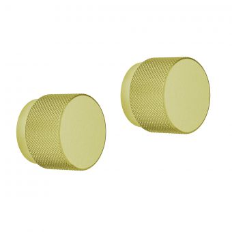 Crosswater Knurled Furniture Handle in Brushed Brass