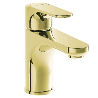 VitrA Root Round Compact Basin Mixer in Gold - A4270523
