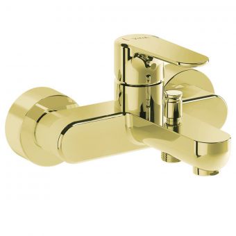 VitrA Root Round Bath Shower Mixer in Gold - A4272523