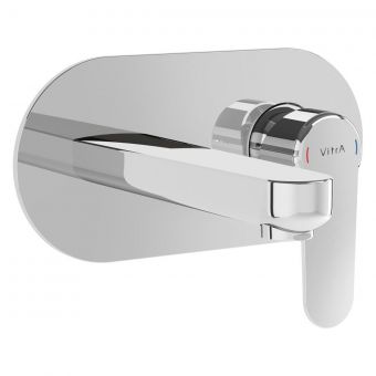 VitrA Root Round Wall Mounted Basin Mixer in Chrome - A42721