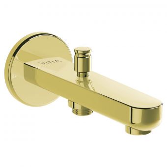 VitrA Root Round Spout with Hand Shower Outlet in Gold - A4271923