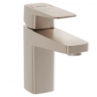 VitrA Root Square Compact Basin Mixer in Brushed Nickel - A4273234