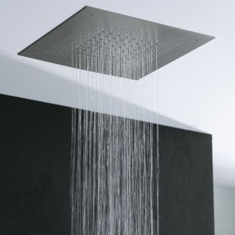 Crosswater Tranquil 380 Multi Flow Shower Head in Brushed Stainless Steel - FH382V