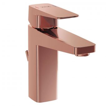 VitrA Root Square Basin Mixer with Pop-Up Waste in Copper - A4273426