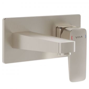VitrA Root Square Built-In Basin Mixer in Brushed Nickel - A4273834