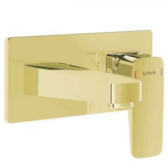VitrA Root Square Built-In Basin Mixer in Gold - A4273823