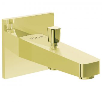 VitrA Root Square Spout with Hand Shower Outlet in Gold - A4274023
