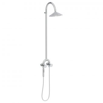VitrA Liquid Thermostatic Shower Column with Magnetic Hand Shower in Chrome