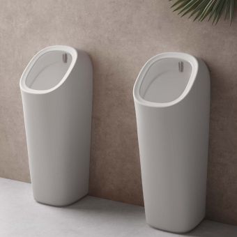 VitrA Plural Monoblock Urinal with Mains Powered Flushing Sensor in White