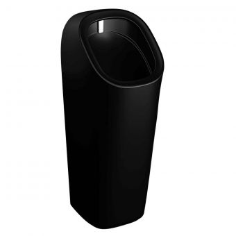 VitrA Plural Monoblock Urinal with Mains Powered Flushing Sensor in Matt Black
