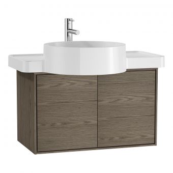 VitrA Voyage 600mm Basin Unit in Taupe & Planked Sand