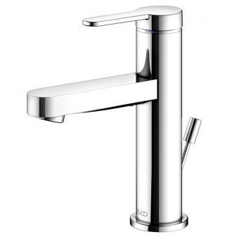 Keuco IXMO Flat Single Lever Basin Mixer 100 with Pop-Up Waste in Chrome - 59502013000
