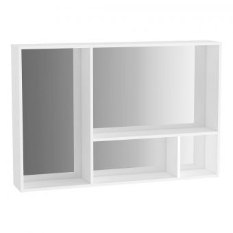 VitrA Voyage 4-Section Wall Box with Mirror in Matte White