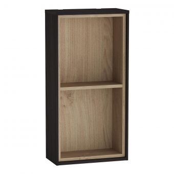 VitrA Voyage Small Shelf Unit in Flamed Grey & Natural Oak