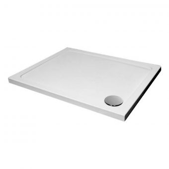 Just Trays Rectangular Acrylic Capped Stone Resin Low Profile Shower Tray 1200mm x 800mm